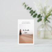 Moderne minimale foto-visitekaartje visitekaartje (Staand voorkant)