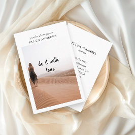 Moderne minimale foto-visitekaartje visitekaartje