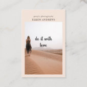 Moderne minimale foto-visitekaartje visitekaartje (Voorkant)