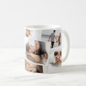 Moderne minimale fotocollage elegant koffiemok (Voorkant rechts)