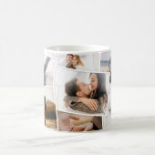 Moderne minimale fotocollage elegant koffiemok (Center)