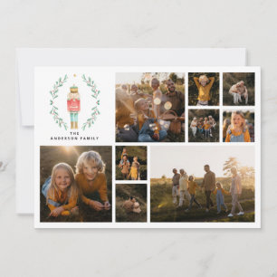 Moderne minimale fotocollage Kerst elegant Feestdagenkaart