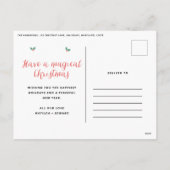 Moderne minimale fotocollage Kerst elegant Feestdagenkaart (Achterkant)