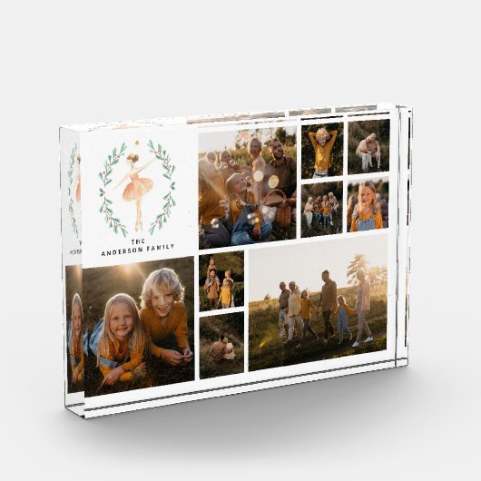 Moderne minimale fotocollage Kerst elegant Fotoblokken (Links)