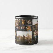 Moderne minimale fotocollage Kerstmis Mok (Midden)