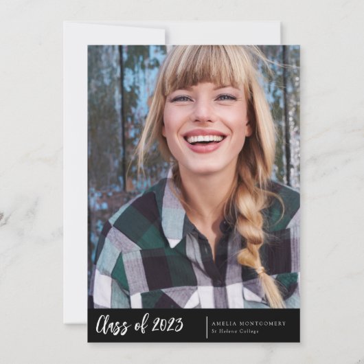 Moderne minimale fotograafpartij kaart (Achterkant)