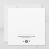 Moderne minimale fotorooster collage stijlvolle ka save the date (Achterkant)