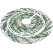 Moderne minimale gebladerte krans elegante winter kerstboom rok (Gekanteld)