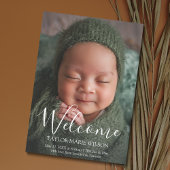 Moderne minimale geboorteaankondiging van Baby Aankondiging