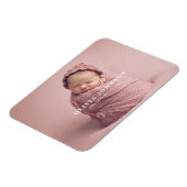 Moderne minimale geboorteaankondiging van Baby Magneet (Linkerzijde)
