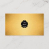 Moderne minimale geborstelde goud effect QR-code Visitekaartje (Achterkant)