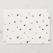 Moderne, minimale, gelukkige nieuwjaars fotovakant feestdagenkaart (Achterkant)