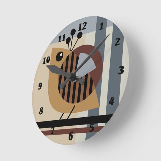 moderne, minimale geometrische abstract met een vo ronde klok (Hoek)