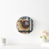 moderne, minimale geometrische abstract met een vo ronde klok (Huis)