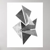 Moderne, minimale geometrische abstracte kunstdruk poster (Voorkant)