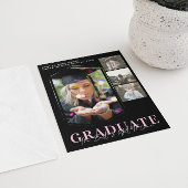 Moderne minimale geometrische Afstuderen 4 Foto Aankondiging