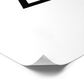 Moderne, minimale geometrische kunst in zwart-wit poster (Hoek)