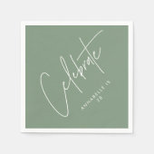 Moderne minimale geometrische leeftijdsklasse groe servet (Voorkant)