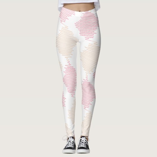 Moderne Minimale Geometrische Leggings Abstracte (Voorkant)