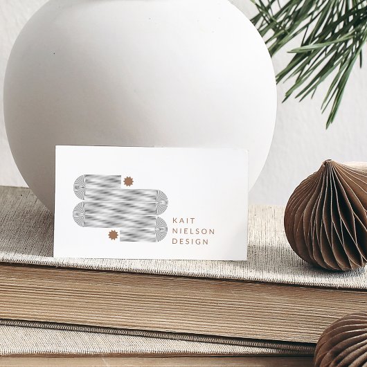 Moderne, minimale geometrische lijnen unieke creat visitekaartje