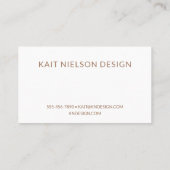 Moderne, minimale geometrische lijnen unieke creat visitekaartje (Achterkant)