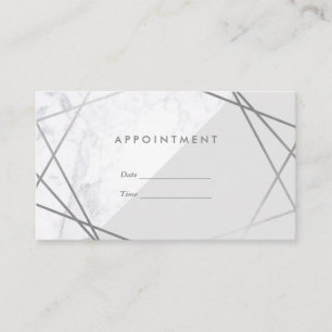 Moderne minimale geometrische marmer en grijze afs visitekaartje