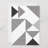 Moderne, minimale geometrische opslagdatum kaart (Achterkant)