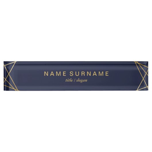 Moderne minimale geometrische patroonbeelden en -K Naambordje (Voorkant)