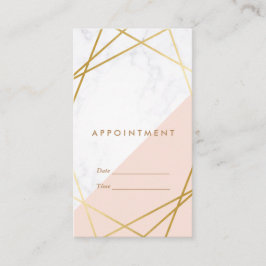 Moderne minimale geometrische verticale afspraak visitekaartje