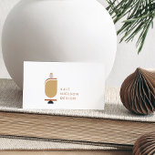 Moderne, minimale geometrische vormen van Terracot Visitekaartje