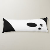 Moderne minimale Ghost Halloween Lichaamskussen (Voorkant)