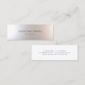 Moderne minimale glamour Smart-Sjabloon met elegan Mini Visitekaartje (Voorkant / Achterkant)