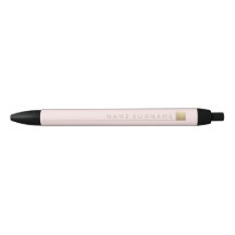 Moderne, minimale Gold Accent Pastel Blush