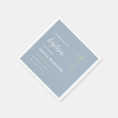 Moderne, minimale Gold Cross-Baptisme Servet (Hoek)