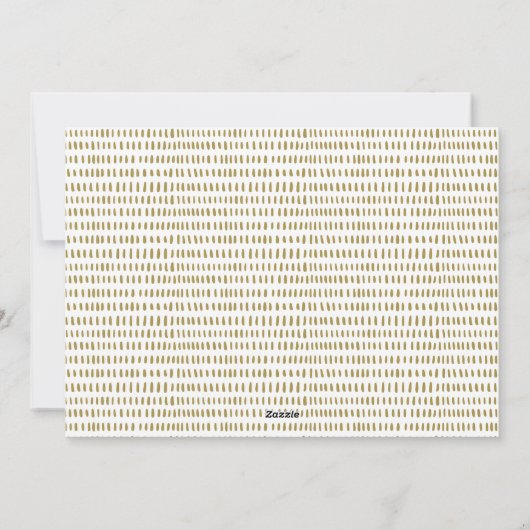 Moderne, minimale Gold- en zwarte joy-feestkaart Feestdagenkaart (Achterkant)