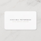 Moderne, minimale Gold Grey Business Card-template Visitekaartje (Voorkant)