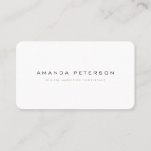 Moderne, minimale Gold Grey Business Card-template Visitekaartje