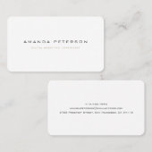 Moderne, minimale Gold Grey Business Card-template Visitekaartje (Voorkant / Achterkant)