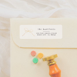 Moderne minimale gouden boog elegante typografie f etiket