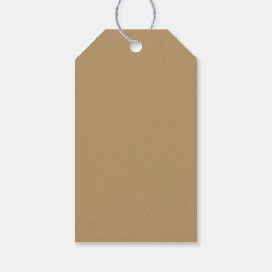 Moderne minimale gouden familie kerst cadeaulabel (Achterkant)