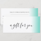 Moderne minimale gradiënt witte make-up & haar (Voorkant / Achterkant)