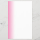 Moderne minimale gradiëntroze witte make-up & haar flyer (Achterkant)