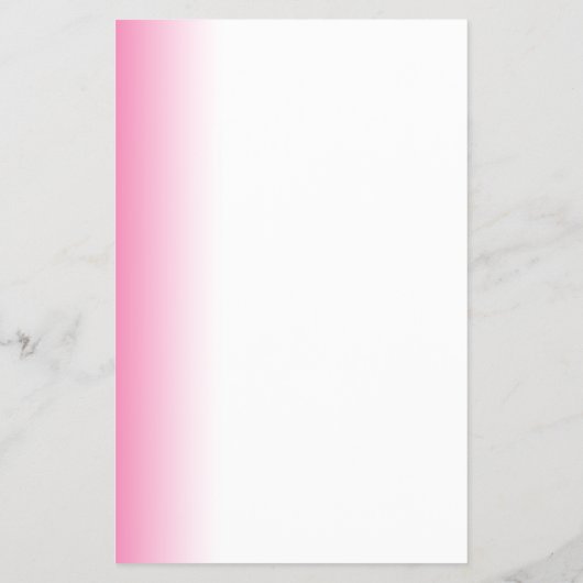 Moderne minimale gradiëntroze witte make-up & haar flyer (Achterkant)