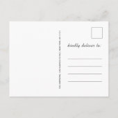 Moderne Minimale Graduation Party Aankondigingskaart (Achterkant)