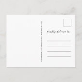 Moderne Minimale Graduation Party Aankondigingskaart (Achterkant)