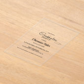 Moderne Minimale Graduation Party Acryl Uitnodigingen (Laagn)