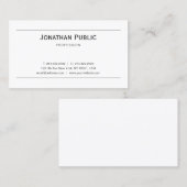 Moderne minimale grafische ontwerpweergave visitekaartje (Voorkant / Achterkant)