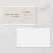 Moderne, minimale grafische ontwerpweergave visitekaartje (Voorkant / Achterkant)