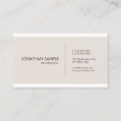 Moderne, minimale grafische ontwerpweergave visitekaartje (Voorkant)