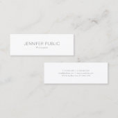 Moderne, minimale grafische vormgeving met profess mini visitekaartje (Voorkant / Achterkant)